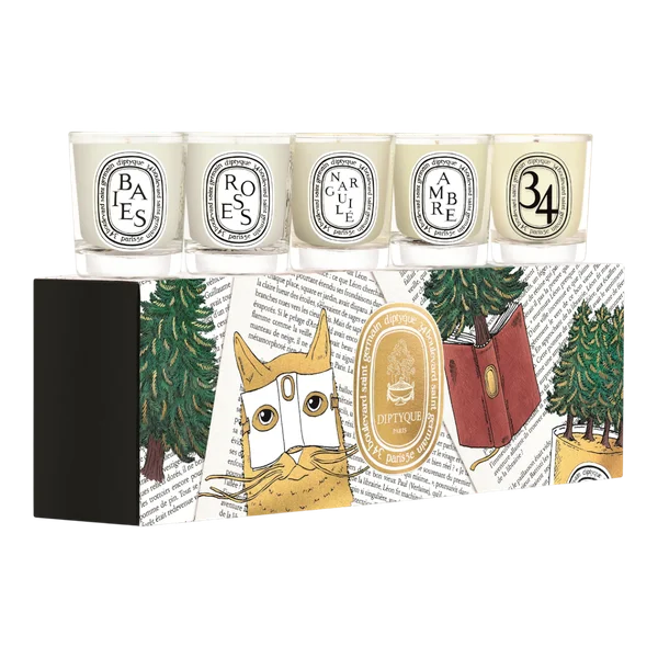 Holiday Edition Set of 5 Miniature Candles