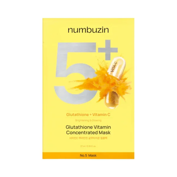 Numbuzin No.5+ Glutathione Vitamin Concentrated Sheet Mask