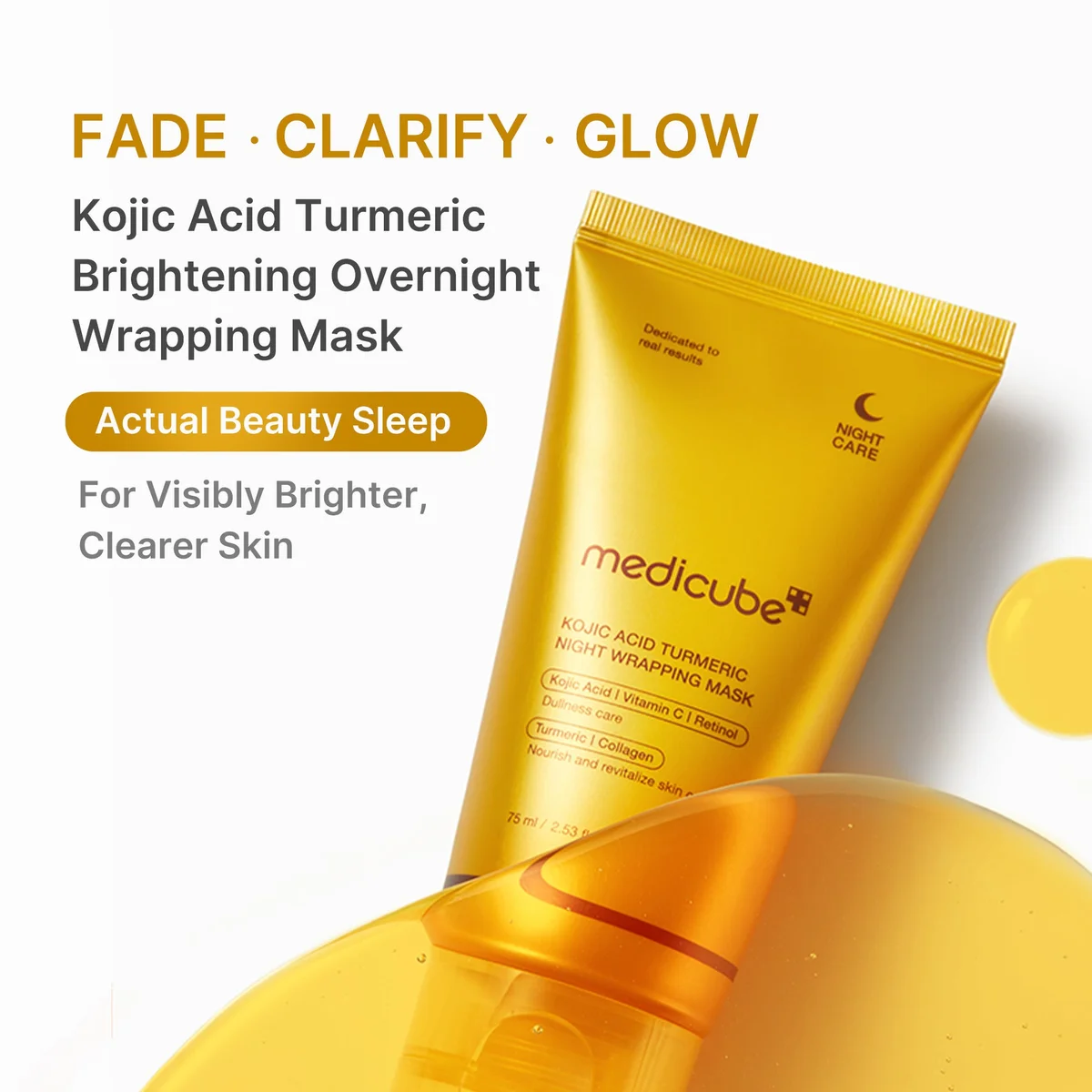 Medicube Kojic Acid Turmeric Overnight Wrapping Mask — фото 4