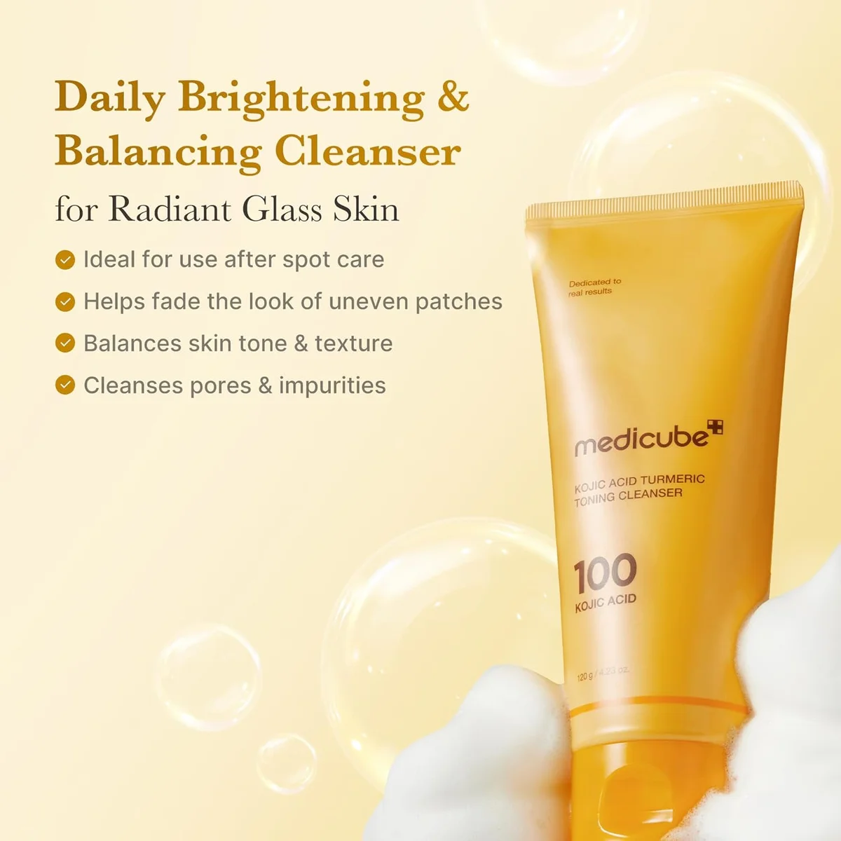 Medicube Kojic Acid Turmeric Toning Cleanser — фото 2