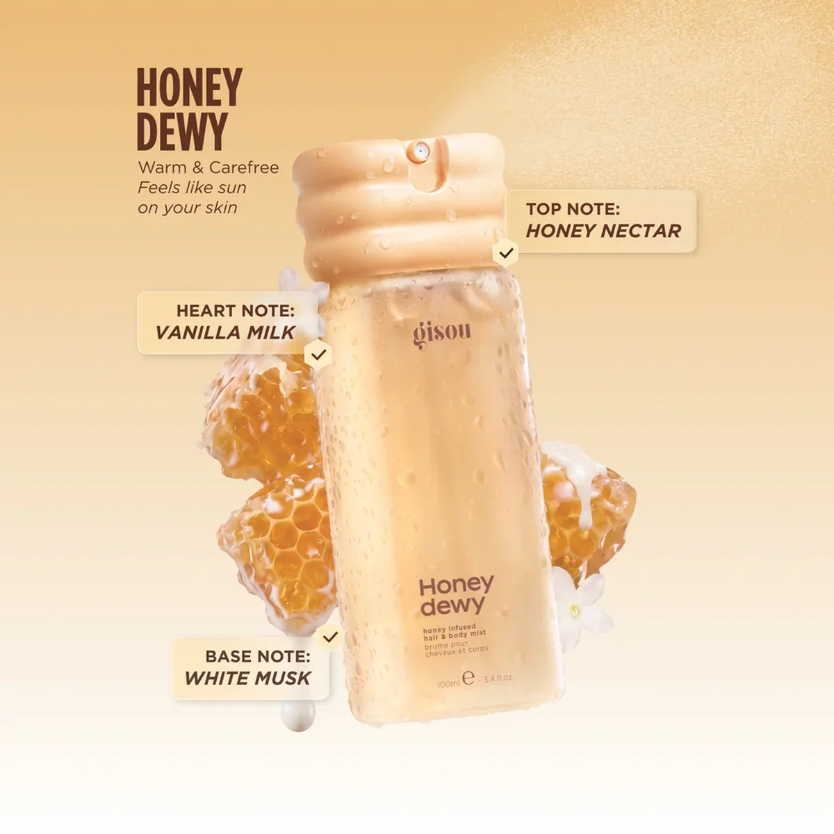 Gisou Honey Infused Hair & Body Mist — фото 3
