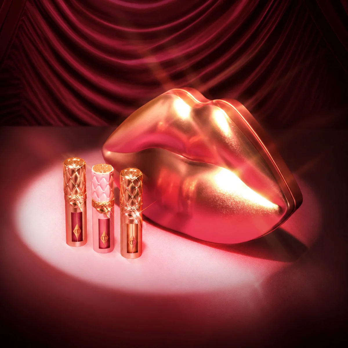 Charlotte Tilbury Mini Big Lip Plumpgasm Plumping Lip Gloss Trio Makeup Gift Set — фото 5