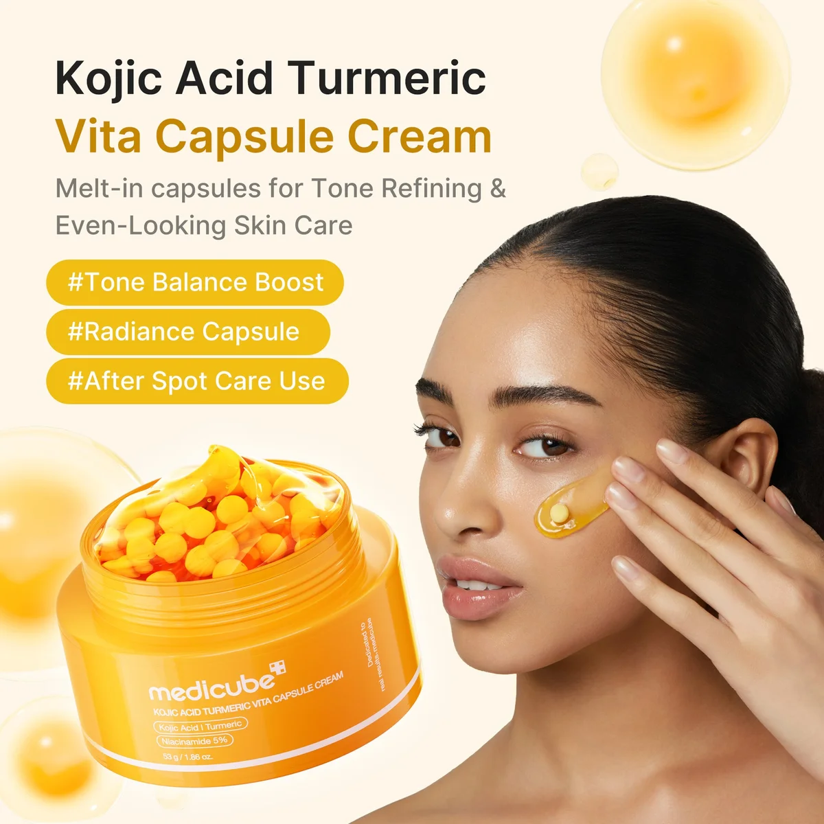 Medicube Kojic Acid Turmeric Vita Capsule Cream — фото 2
