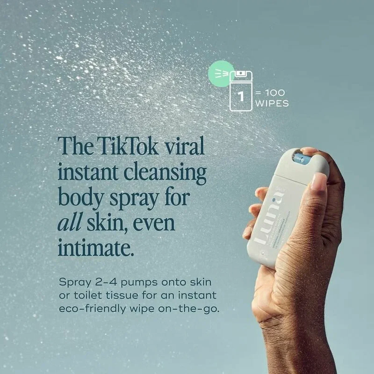 Luna Daily The Everywhere Spray-To-Wipe Mini - Original — фото 3