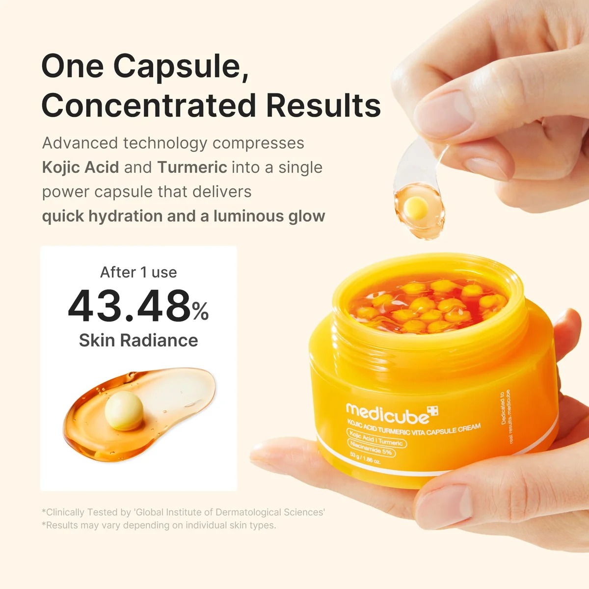 Medicube Kojic Acid Turmeric Vita Capsule Cream — фото 5