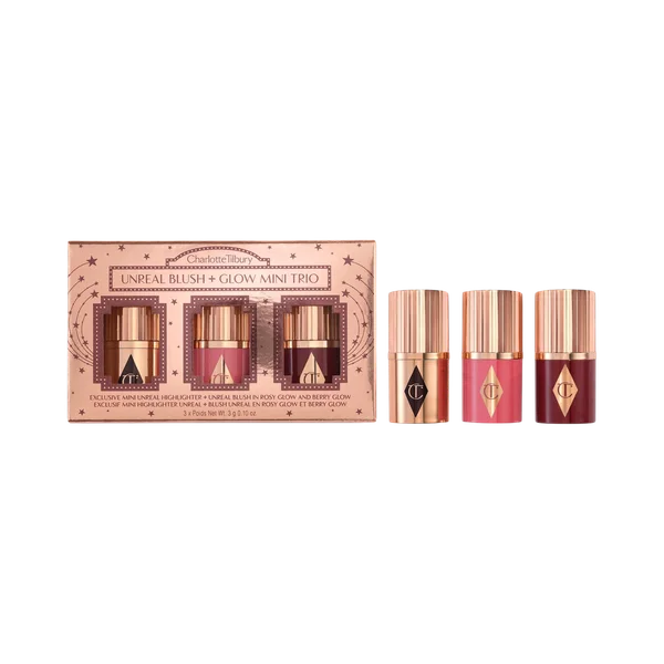 Charlotte Tilbury Mini Unreal Blush + Glow Trio