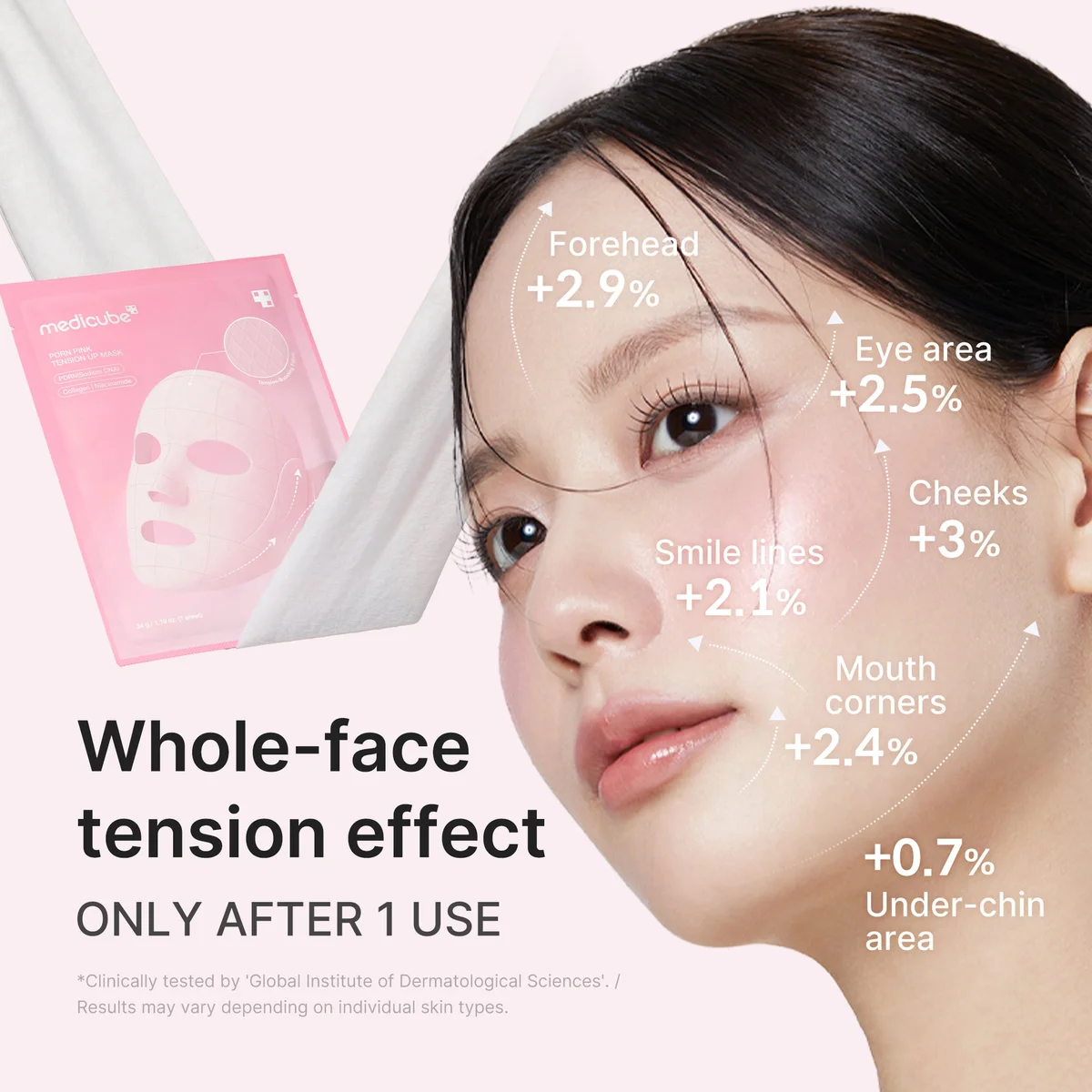 Medicube PDRN Pink Tension Up Mask — фото 4