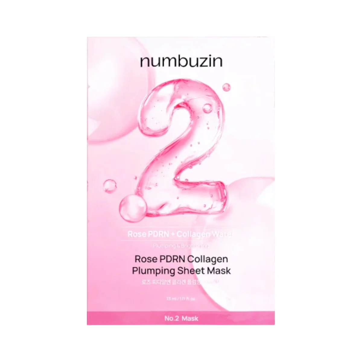 Numbuzin No.2 Rose PDRN Collagen Plumping Sheet Mask — фото 1