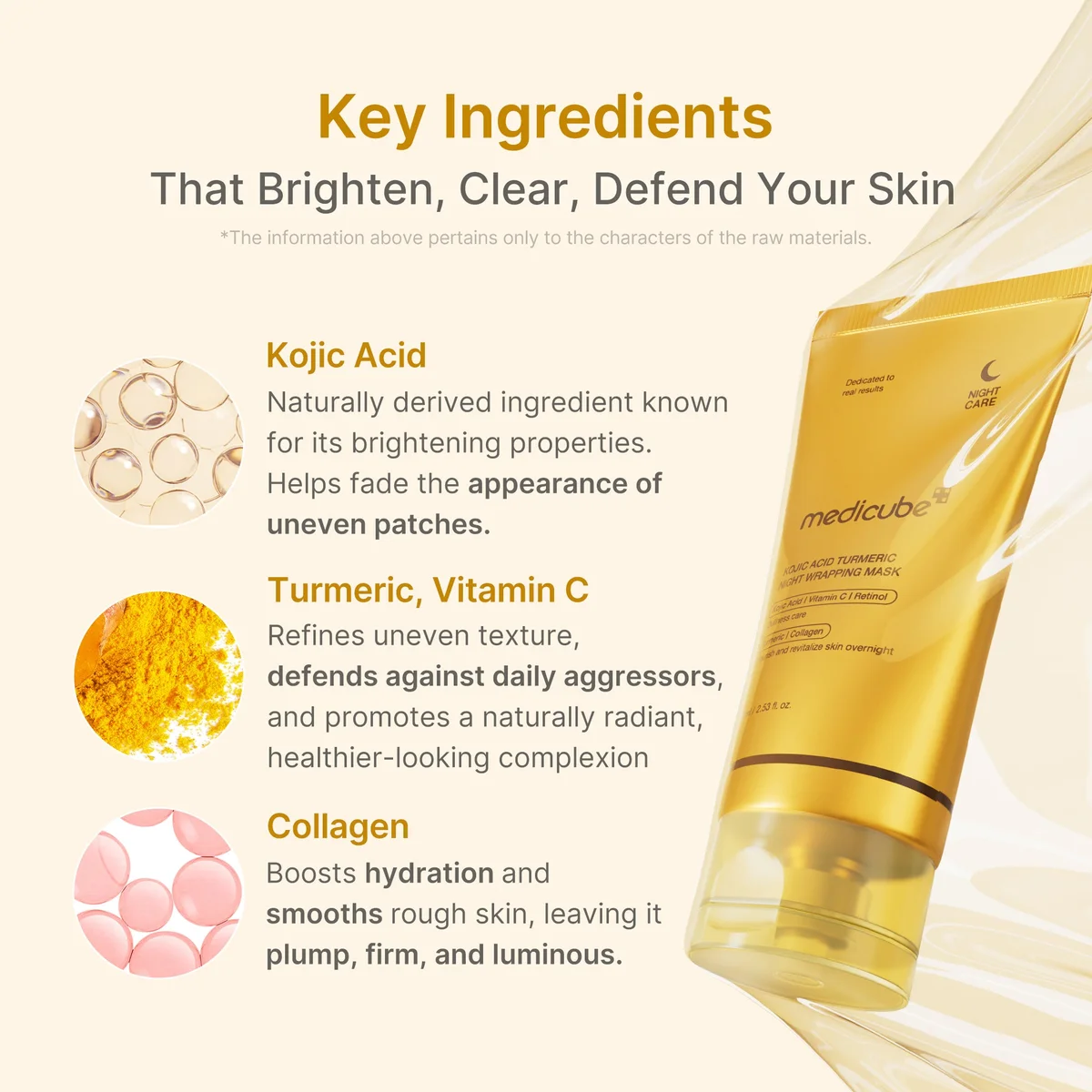 Medicube Kojic Acid Turmeric Overnight Wrapping Mask — фото 5